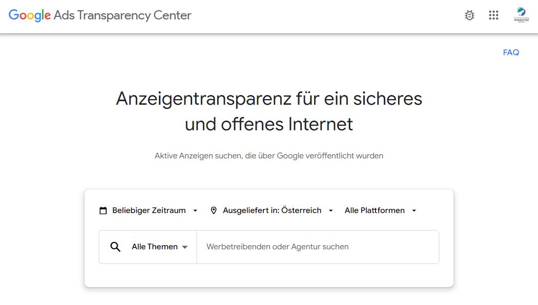 Mitbewerb beobachten mit dem Google Ads Transparency Center